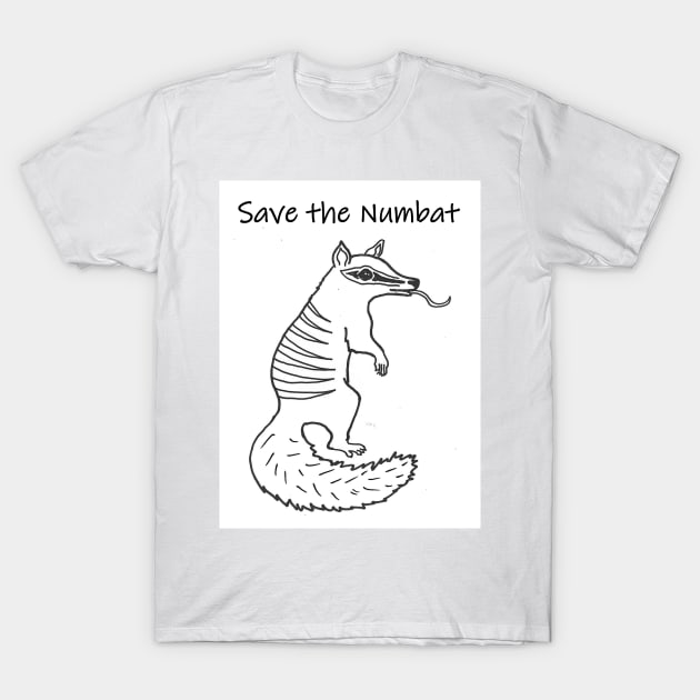 Save the Numbat T-Shirt by BeeBabette